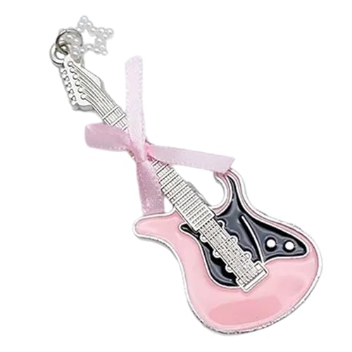 KHZen Fashion Gitarre Bowknot Hair Clip Punk Girls Perlen Stern Haarnadel Süße Charm Pons Seitenclip Haar Barrette Haarzubehör Accessoire von KHZen
