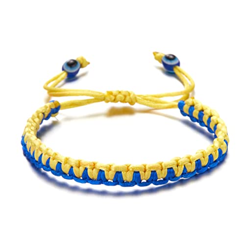 KHZen Gelbe Blaue Flagge Armbänder Für Frauen Männer Gelbe Blaue Flagge Armbänder Handgefertigt Geflochten KHZen Gelbe Blaue Flagge Armbänder Für Frauen Männer Gelbe Blaue Flagge Armbänder Handgefertigt Geflochten von KHZen
