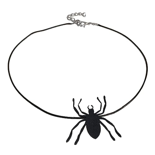 KHZen Gothic Halloween Halskette Einzigartige Fledermaushut Spiders Anhänger Choker Look Schlüsselbeinkette Für Frauen Mädchen Geburtstag Halloween Halskette Spinnen Fledermaus Schmuck Schmuck von KHZen