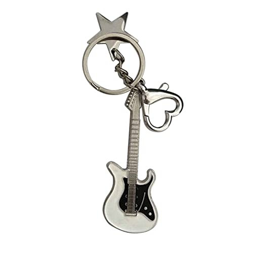KHZen Handgefertigter Liebe Keychain Süße Romantische Pentagramm Star Gitarre Anhänger Keychain Geschenk Seine Freundin Handtasche Charme KHZen Handgefertigter Liebe Keychain Süße Romantische Pentagramm Star Gitarre Anhänger Keychain Geschenk Seine Freundin Handtasche Charme von KHZen