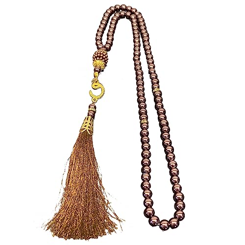 KHZen Imitation Perlen 99-Bahn Handarmbänder Muslime Gebet Perlen Armband Rosenkranzschmuck Religiöse Accessoires von KHZen