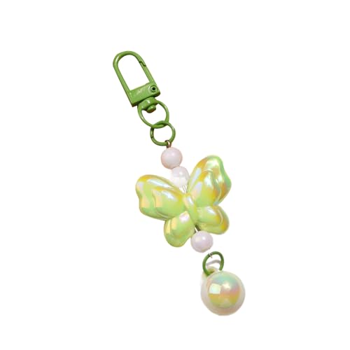 Koreanischer Schmetterling Schlüsselbund Anhänger Für Frauen Mädchen Modestudent Bag Charme Ornament Telefon Dekoration Schlüsselring Schmuck Acrylfalterleiter Keychain von KHZen