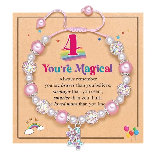KHZen Magisches Armband Geburtstag Schmuck Charme Armband Mädchen Handgelenk Schmuck Mit Regenbogenperlen Zum Geburtstag von KHZen