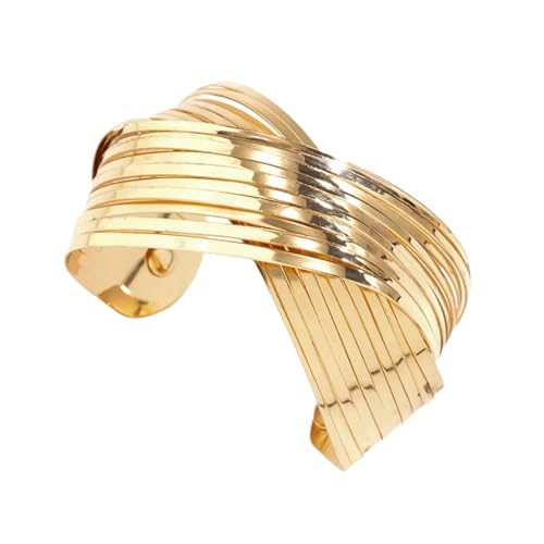 KHZen Mode Hip Hop Armreifen Unregelmäßige Breite Armbänder Metalltextur Perfekt Für Partys Und Tägliche Verschleiß von KHZen