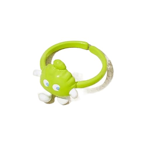 KHZen Mode Leichte Ringe Stapel Ringe Farblegierung Öl Tropf Geöffnet Für Damen Mädchen Tierfinger von KHZen