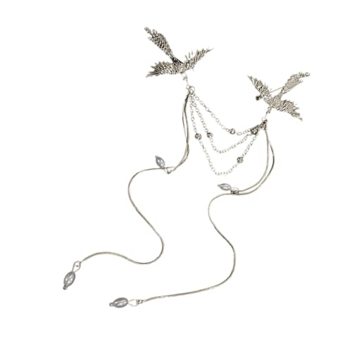KHZen Mode Phoenixes Brosche Pin Für Frauen Männer Corsage Abzeichen Mit Perlen Und Quasten Stilvoller Formeller Anlass Accessoire von KHZen