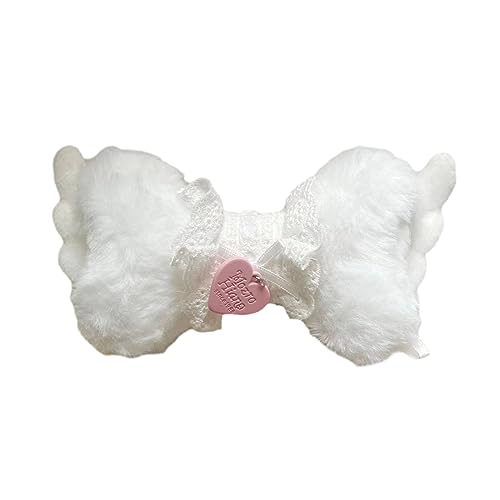 KHZen Mode Plüschknochenflügelhaarclip Süß Süßes Haar Barrettes Einzigartige Haarnadel Cosplay Accessoire Für Mädchen Frauen von KHZen