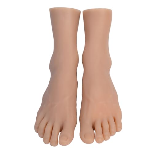 KHZen Praktische Männer Größe 44 Fuß Anzeigemodell Training Modell TPE Textur Perfekt Für Schuhwerbung Klassenkunstprojekte Fußreflexzonenpraxis Trainingsmodell von KHZen