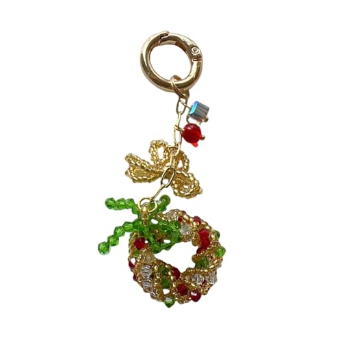 KHZen Robuste Perle Weihnachtsfestigkeitszubehör Weihnachts Spirituosen Telefonzubehör Mit Perlenglocken Designs Für Taschenschlüsselversand von KHZen