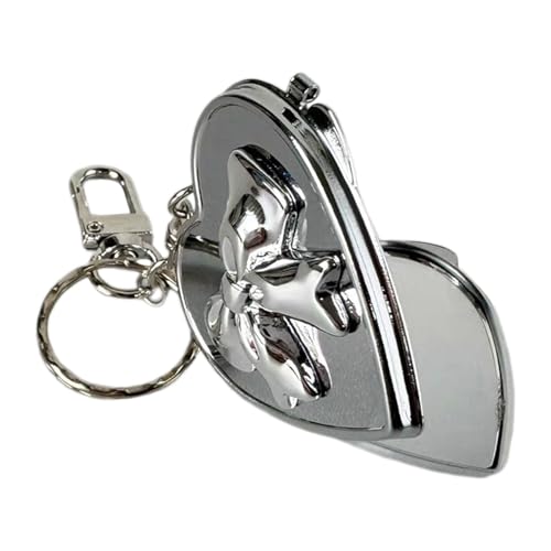 KHZen Romantik Bowknot Herzförmiger Charme Anhänger Tragbares Make Up Accessoire Handwerk Für Frauen Mädchen Stilvolle Outfits von KHZen