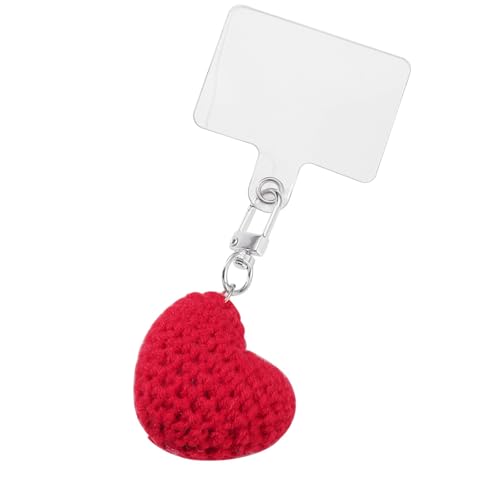 KHZen Schöner Häkeln Erdbeer Schlüsselbund Charme Tragbar Für Die Innen Und Taschendekoration In Robusten Baumwollwäsche von KHZen