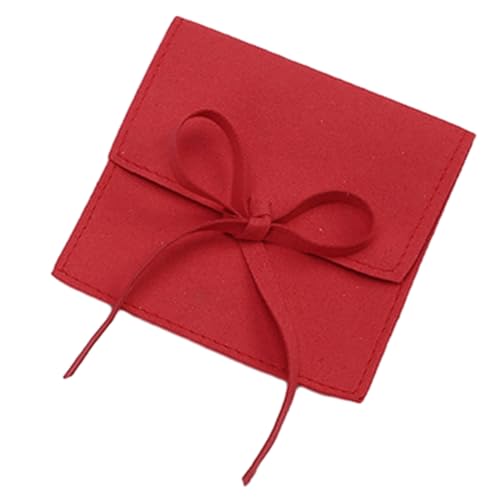 KHZen Schutz Schmuckhalter Bag Aufbewahrung Beutel Elegante Schmuck Organizer Tasche Für Frauen Und Modische Personen Mikrofaserleder Geeignet von KHZen