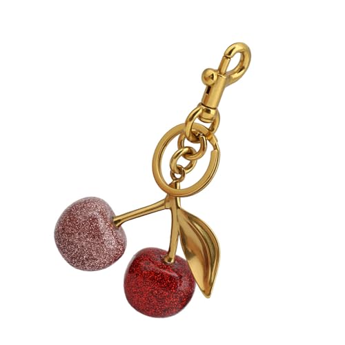 KHZen Sprudelharzkirschen Schlüsselringe Dekoration Alltag Verwenden Fruchtform Keychain Mode Frauen Handtasche Accessoire von KHZen