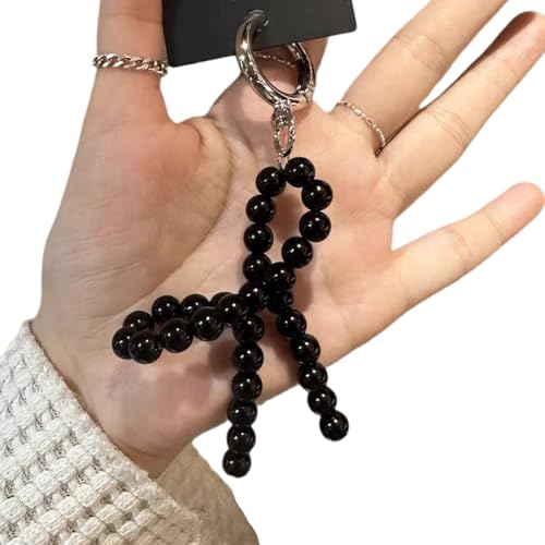 KHZen Stilvoller Bowknot Anhänger Modischer Schlüsselschmuck Zarte Perlenschlüsselkette Einzigartiger Beutelanhänger Für Taschen Und Geldbörsen Geeignet von KHZen