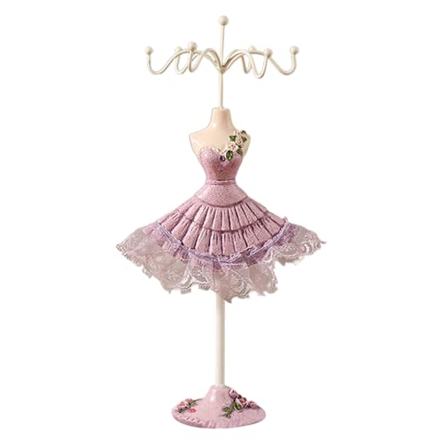KHZen Stilvoller Schmuck Display Rack Einzigartige Puppenmodell Ohrringe Halskette Rotierender Schmuckstand Für Mädchen Und Frauen von KHZen
