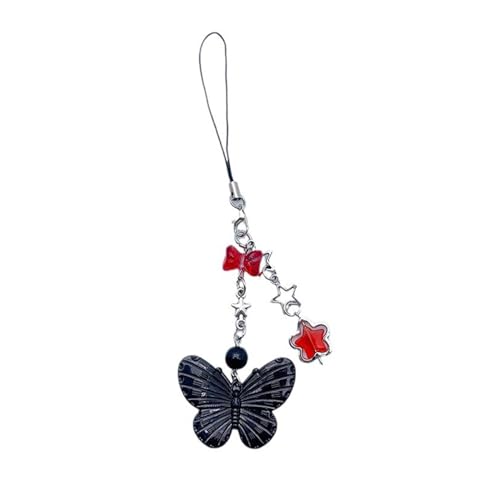 KHZen Süßer Cooler Bogenknoten Butterfly Heart Charme Anhänger Telefonriemen Taschenschlüsselhäfenhängedekoration Für Taschen Geldbeutel KHZen Süßer Cooler Bogenknoten Butterfly Heart Charme Anhänger Telefonriemen Taschenschlüsselhäfenhängedekoration Für Taschen Geldbeutel von KHZen