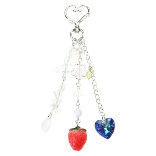 KHZen Süßer Cooler Erdbeerstern Herz Charme Anhänger Telefon Straps Taschenschlüsselkettenhalle Hängende Dekoration Für Schlüsselbeutel Geldbörse Sternstern Herz Telefonhalter Handgefertigter Schmuck KHZen Süßer Cooler Erdbeerstern Herz Charme Anhänger Telefon Straps Taschenschlüsselkettenhalle Hängende Dekoration Für Schlüsselbeutel Geldbörse Sternstern Herz Telefonhalter Handgefertigter Schmuck von KHZen