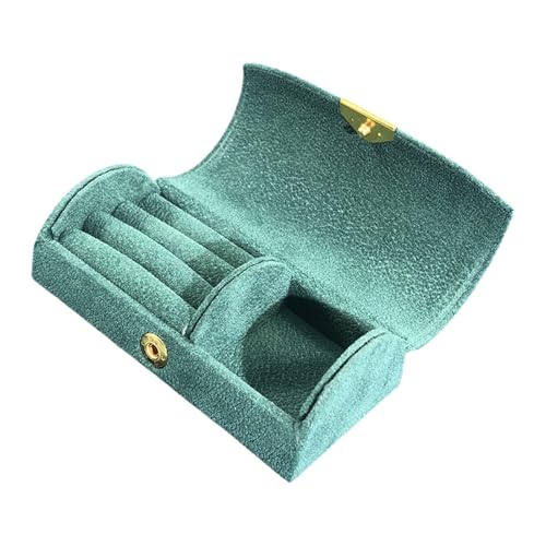 KHZen Tragbarer Reisschmuckkoffer Mit Anfänglichen Und Blühenden Designs Stabiler Schmuck Organisatoren Accessoire Für Trendige Frauen von KHZen