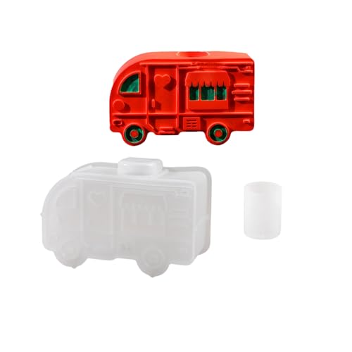 KHZen Vielseitige Busse Kerzenhalter Form Detaillierte Silikonbuskerzenständer Für Handwerksliebhaber Und Handwerksliebhaber von KHZen