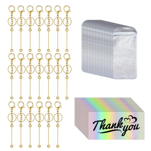 KHZen Vielseitiger Schlüsselbundstab Für Perlenbegeisterte Robuste Metallblanks Accessoire Für Die Personalisierung Eleganter Designs von KHZen