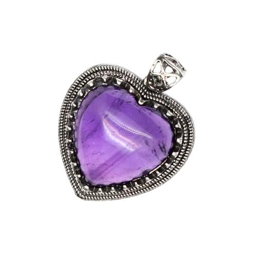 KHZen Vintage Styles Labradorite Anhänger Halskette Mit Elegante Amethyst Edelsteine ​​für Frauen Suchen Einzigartige Mode von KHZen