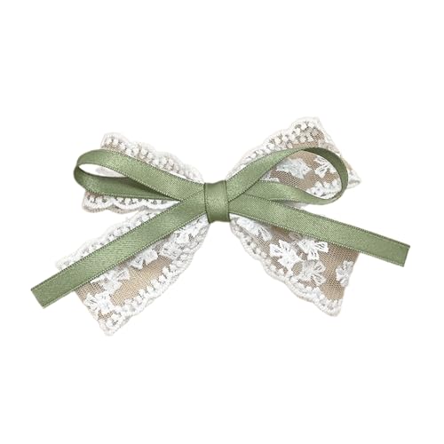 Mädchen Flach Clip Haarnadel 2000er Stil Ornamente Balletcore Für Frauen Mädchen Bündel Haarschleiftöte Spitze Süßes Balletcore von KHZen