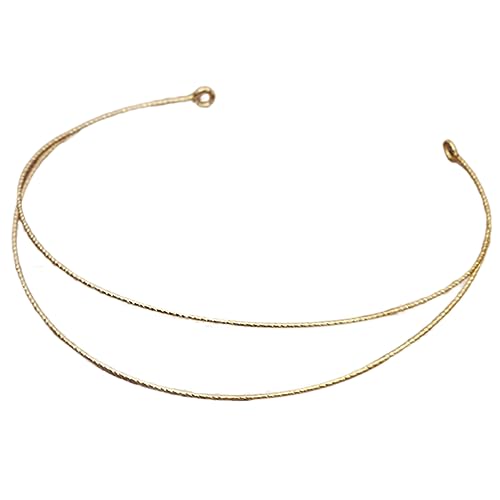 Metall Stirnbänder Damen Haar Bastelblanke Dünner Metalldraht Rahmen Haarbandkopfbänder Weihnachtsgeschenkschmuck von KHZen