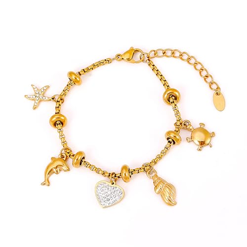 Mode Armband Accessoire Gold Oder Stahl Farbarmband Einstellbarer Ketten Armband Schmuck Für Modeliebhaber von KHZen