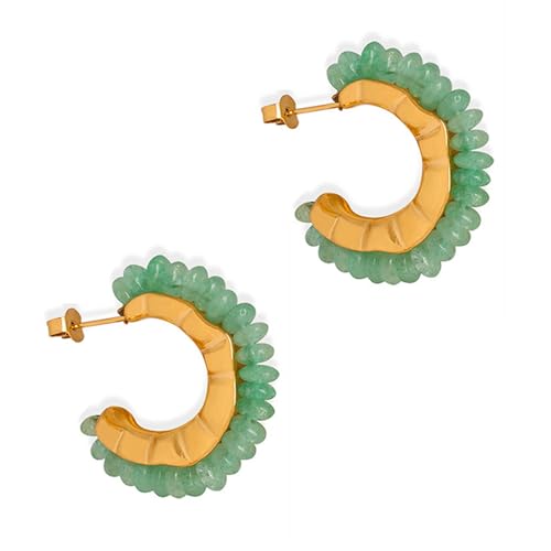Multi Farb Ohrringe Natursteinohrringe Vintage Ästhetische Ohrringe Geeignet Die Für Den Passenden Einzigartigen Und Eleganten Look Geeignet Sind von KHZen