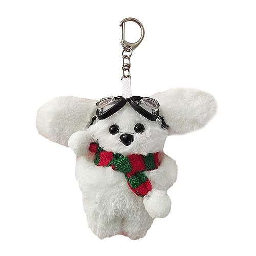 Plüsch Schlüsselanhänger Bag Anhänger Niedliche Kaninchenform Rucksack Anhänger Plüschpuppen Schlüsselanlagen Für Paar Mädchen Teen Kaninchen Keyrings von KHZen