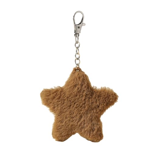 Plüschfeuchter Star Keychain Schöne Anhänger Keyring Hanging Ornament Keys Rucksack Handtasche Charme Geschenk Für Mädchen Tasche Anhänger Charme Schlüsselbund Dekoration Schmuck Geschenk von KHZen