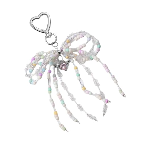 Schatz Herzanhänger Bowknot Keychain Tragbarer Schlüsselhalter Dekorative Stally Metal Car Keyring Für Taschenzubehör von KHZen