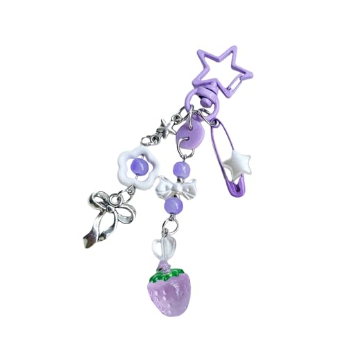 Stylish Love Star Anhänger Bowknot Keychain Accessoire Stylish Key Für Frauen Robust von KHZen