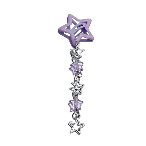 KHZen Trendige Frauen Haarnadel Star Fransen Anhänger Haarschlüsse Bunte Makkaron Haarclipschmuck Für Tägliche Wear Girls Accessoires Nebenclip Kopfbedeckung KHZen Trendige Frauen Haarnadel Star Fransen Anhänger Haarschlüsse Bunte Makkaron Haarclipschmuck Für Tägliche Wear Girls Accessoires Nebenclip Kopfbedeckung von KHZen