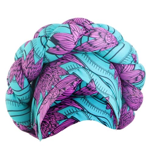 Twisted Geflochtenes Kopfschal Haarstyling Accessoire African Themed Blumendruck Turban Für Partys Und Musikfestivals von KHZen