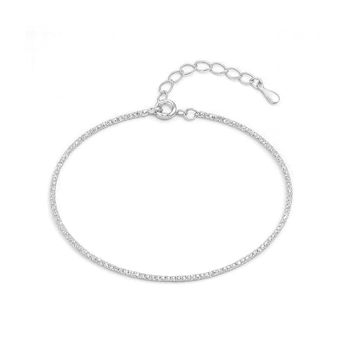 KIANJA Damen Armband Silber – 925er Sterling Silber, 21 cm, Hochglanz, Elegant & Zeitlos – Schmuck Geschenk für Frauen von KIANJA