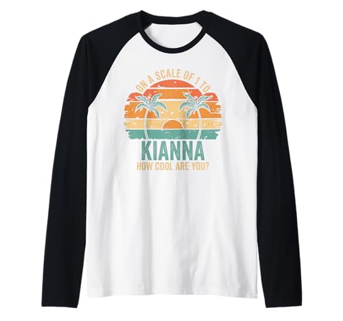 Kianna Cute Retro Girls Groovy Kianna Personalized Name Raglan von KIANNA Name Gift Groovy Outfits For Women