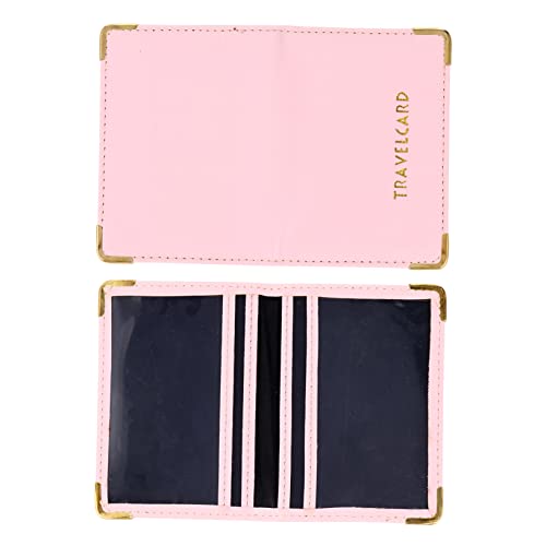 KICHOUSE 1 Stück ID-Fall Einfacher Kartenhalter Abdeckung für Reisekartenetui Schlüssel tragbares Kartenetui klein gehäuse Kredithülle Tasche Inhaber Plastik Rosa von KICHOUSE