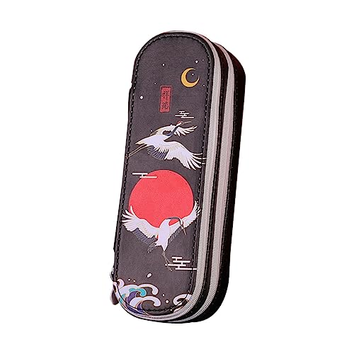 KICHOUSE Federmäppchen Aus Hochwertigem Pu-Material Mit Feiner Verarbeitung Robust Und Langlebig Für Schreibwaren-aufbewahrung Geeignet Für Büro Und Schule Als Etui Für Stifte Und von KICHOUSE