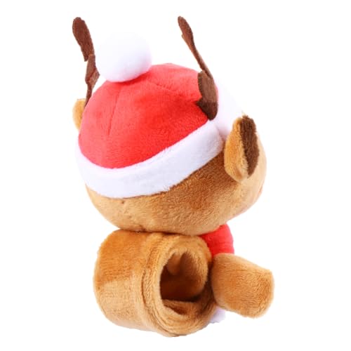KICHOUSE 1 Stück Weihnachtliches Slap Armband für Lustiges und Kreatives Handgelenkspielzeug mit Rentier Design für Weihnachtsfeiern Geburtstagsfeiern und Familienanlässe Leicht und von KICHOUSE