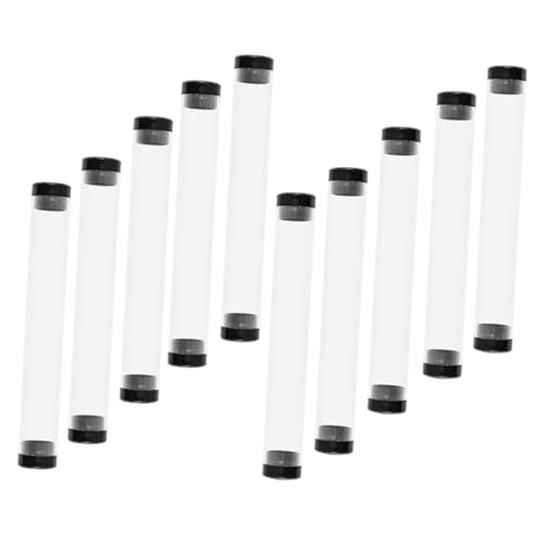 KICHOUSE 10 Stück Transparente Stiftboxen aus Stifthalter für Kugelschreiber Bleistifte und Füllfederhalter für Aufbewahrung und Präsentation von Schreibwaren von KICHOUSE