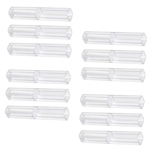 KICHOUSE 12 Teiliges Federmäppchen Stifteetui Kugelschreiberetui Füllfederhalter Mit Tinte Stiftebehälter Bleistift Display Stifteverpackung Etui Einzelstiftbehälter Aus Kunststoff von KICHOUSE