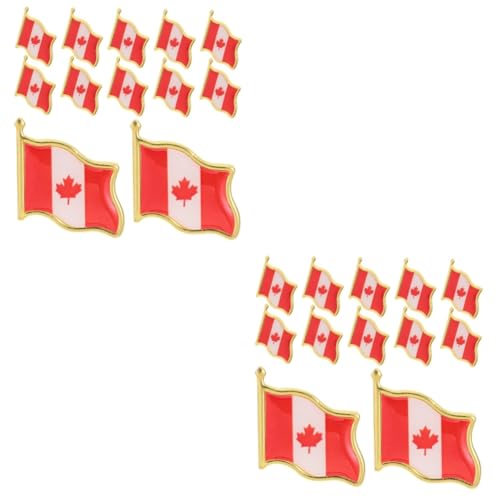 KICHOUSE 2 Sätze Flagge Brosche Für Männer Und Frauen Dekorative Anstecknadel Abzeichen Für Kleidung Für Feiern Und 25 Stück * 2 von KICHOUSE