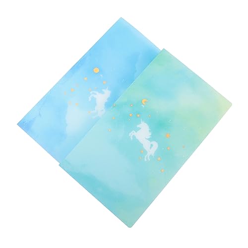 KICHOUSE 2 Stück Geschäftskartenhalter Tragbares Kartenetui PP-Kartenhalter Kartenorganisator Etui für Namenskartenhalter Namenskarten-Aufbewahrungshalter Blue von KICHOUSE