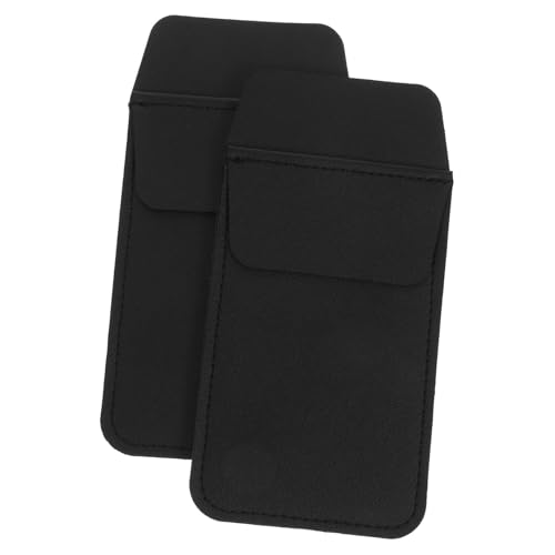 KICHOUSE 2 Stück PU Leder Stiftetui für Pflegekräfte Multifunktionale Stifttasche Schwarz für Krankenhäuser Organisiert Stifte Ausweise und von KICHOUSE