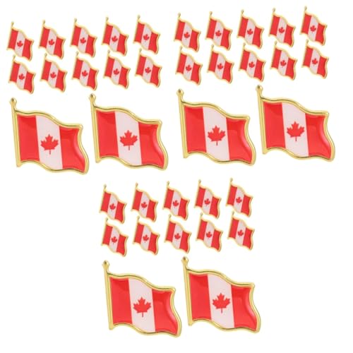 KICHOUSE 3 Sätze Flaggen Anstecknadeln Metall Broschen Für Kleidung Für Partys Und Feiern Für Reisen Und Patriotische Anlässe 25 Stück * 3 von KICHOUSE