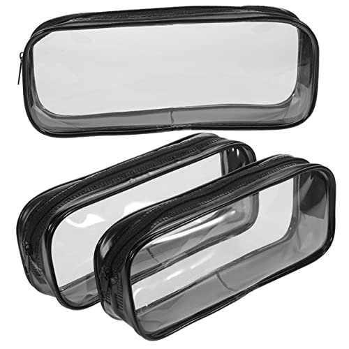 KICHOUSE 3 Stück Schreibwarenstiftbeutel Federmäppchen Ästhetik Etui Bleistift Prüfung Briefpapier Mit Großem Fassungsvermögen Multi Klein Fall Schulstiftbeutel PVC Black KICHOUSE 3 Stück Schreibwarenstiftbeutel Federmäppchen Ästhetik Etui Bleistift Prüfung Briefpapier Mit Großem Fassungsvermögen Multi Klein Fall Schulstiftbeutel PVC Black von KICHOUSE