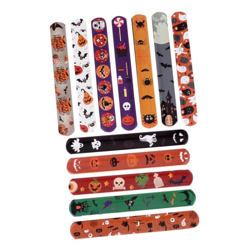 KICHOUSE 48 Stück Pop Circle Armband Zubehör Weiße LED Neon Armbänder Partygeschenk Schnapparmbänder Halloween Ringe Armband Partyzubehör Zufällige Farbe von KICHOUSE