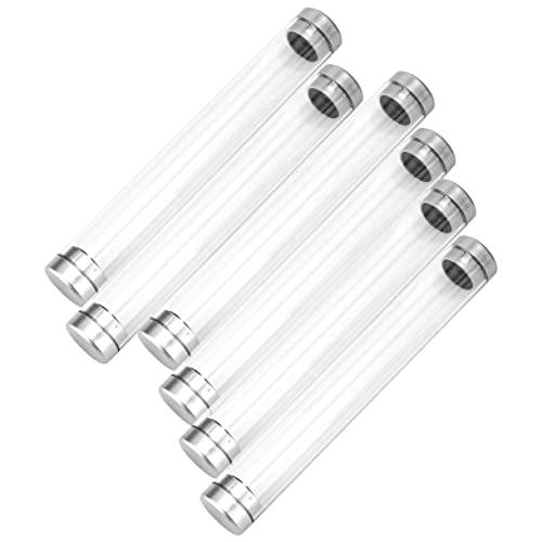 KICHOUSE 6 Stück Transparentes Federmäppchen Stifteetui Schreiben Bleistift Boxen Für Stifte Stiftaufbewahrungsröhrchen Klares Federmäppchen Klarer Stifthalter Federmäppchen Klar Acryl von KICHOUSE