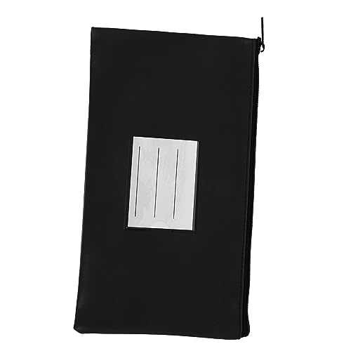 KICHOUSE Brieftasche mit Geldumschlag Kasse Slot Schwarz Reißverschluss Geldbörse für Frauen briefumschläge Geldumschläge Geldbeutel für Bargeld Geldbeutel Leder Pu Black von KICHOUSE